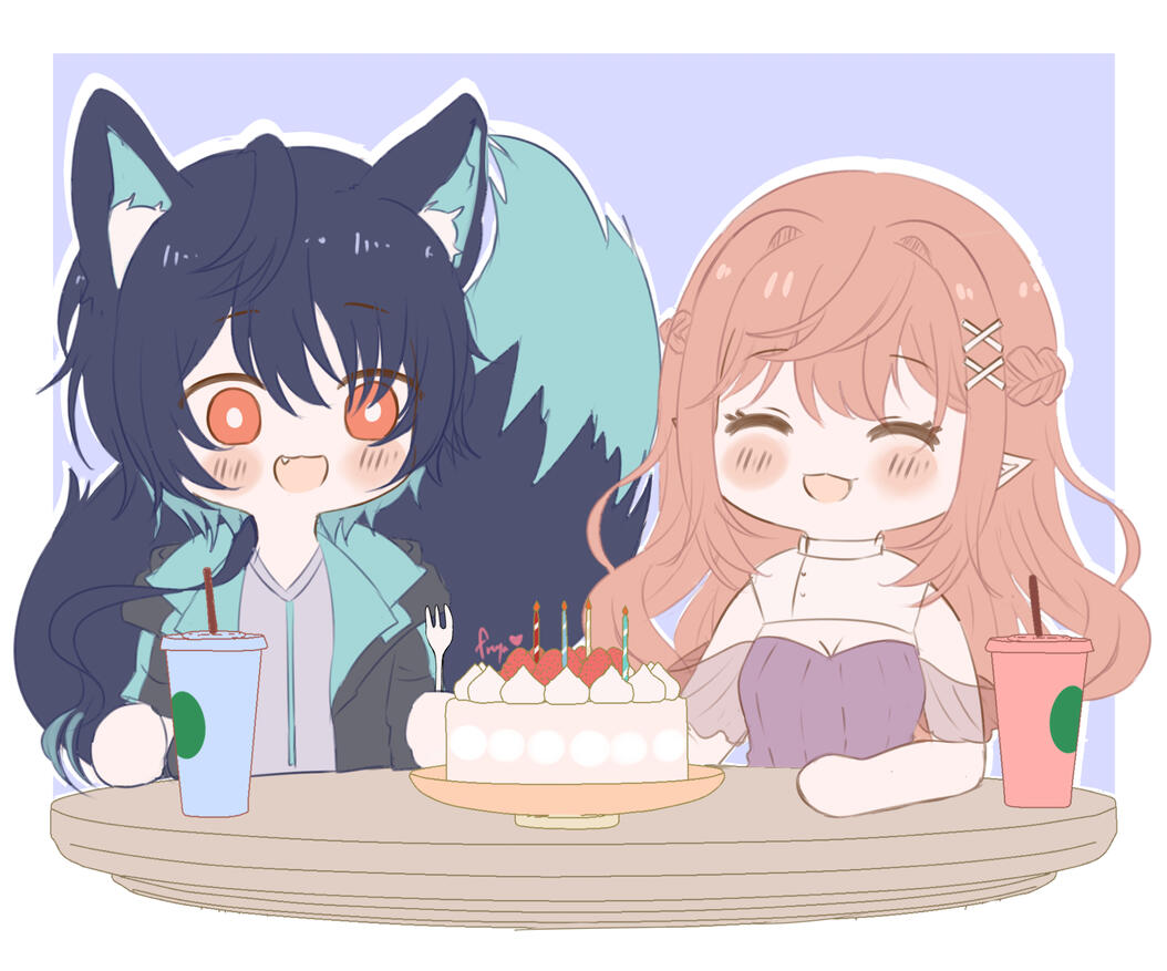 Chibi (either bust-up or full body had the same price, depending on the design'as complexity!)